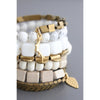 White and Gold Wrap Bracelet